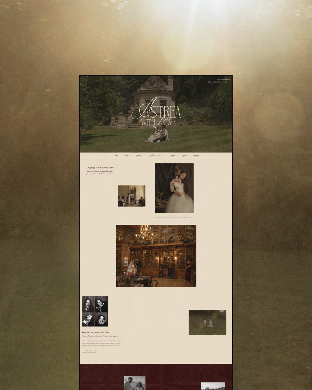 Dreamy and Romantic Showit Website